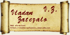 Vladan Zatezalo vizit kartica